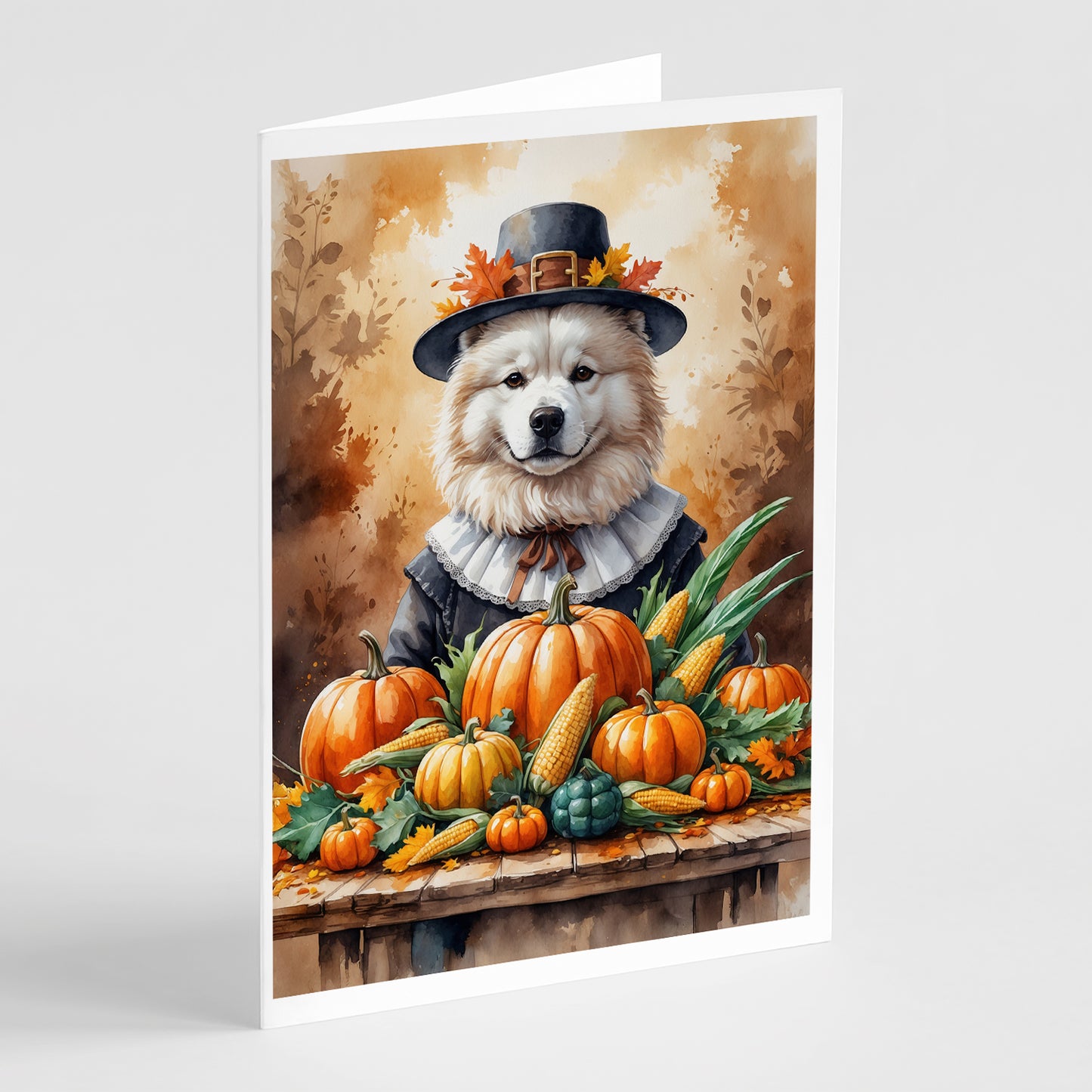 Buy this Samoyed Thanksgiving Greeting Cards Pack of 8