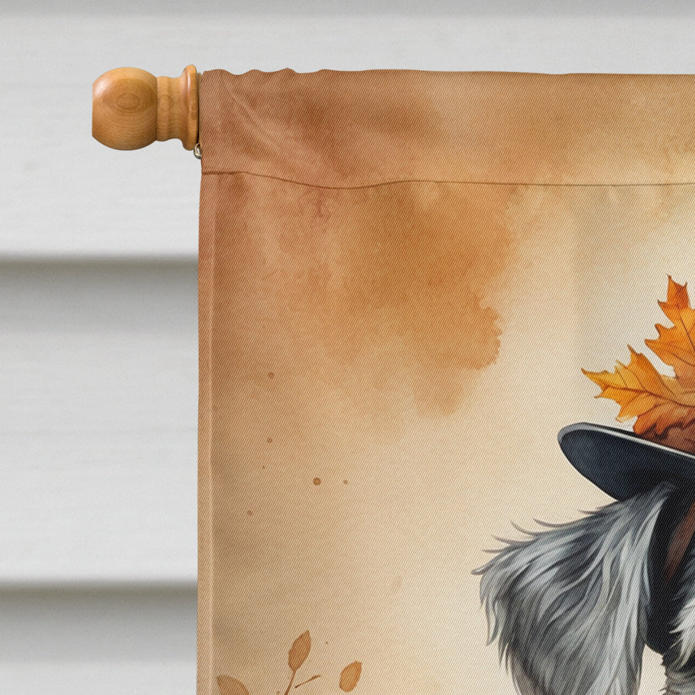 Schnauzer Thanksgiving House Flag
