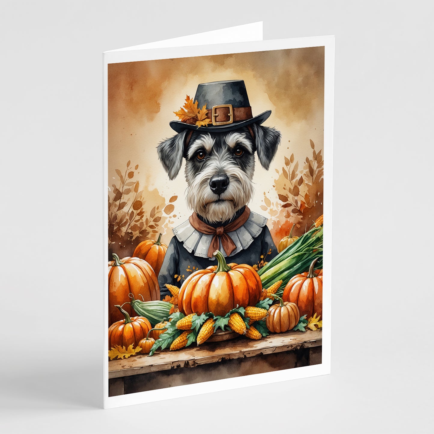 Buy this Schnauzer Thanksgiving Greeting Cards Pack of 8