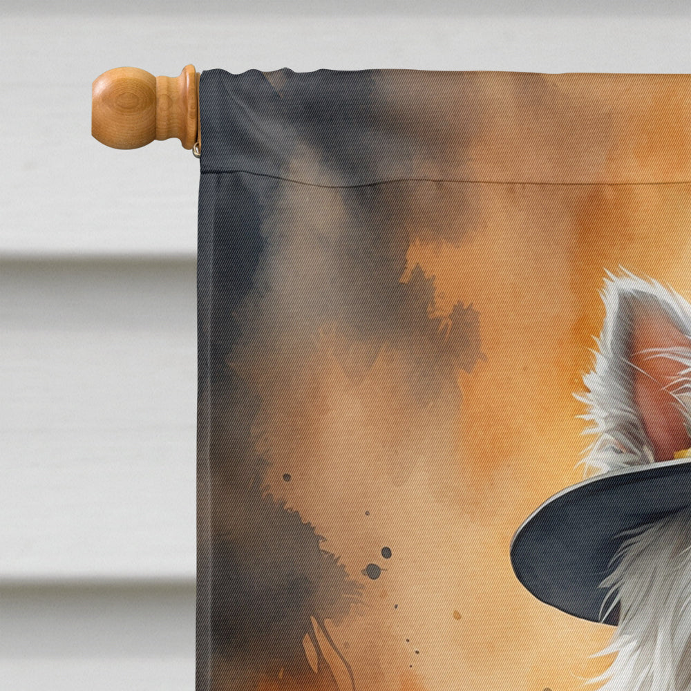Westie Thanksgiving House Flag