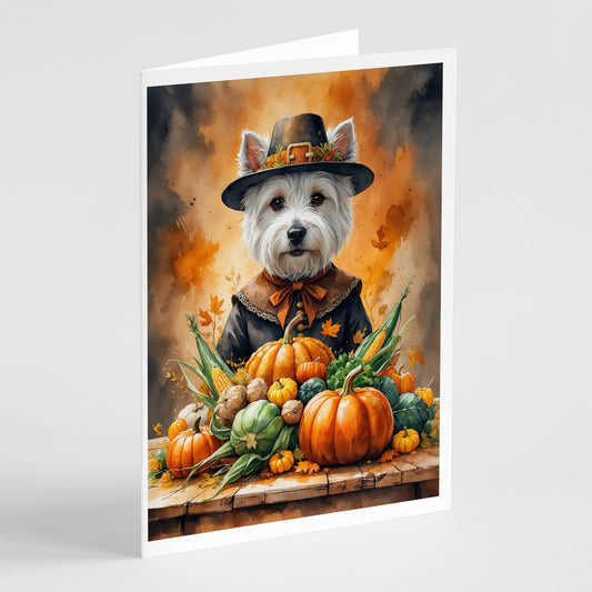 Buy this Westie Thanksgiving Greeting Cards Pack of 8
