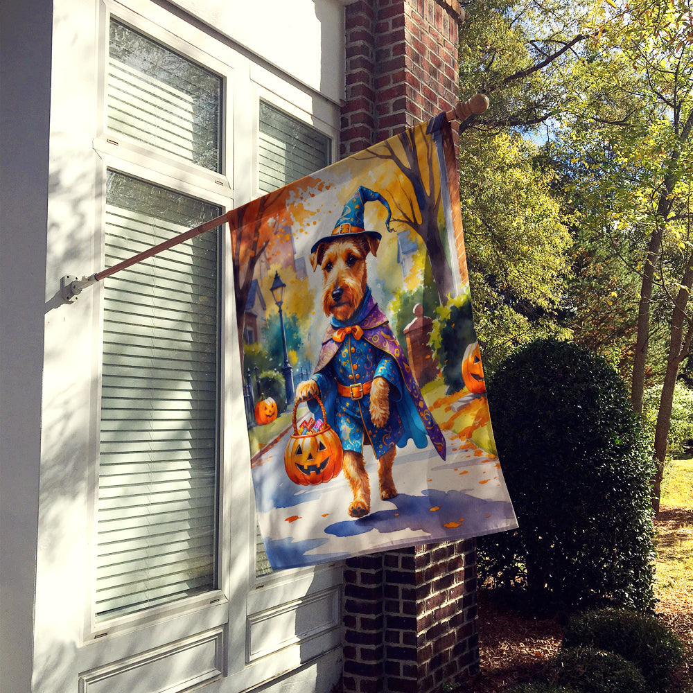 Airedale Terrier Halloween Trick or Treat House Flag