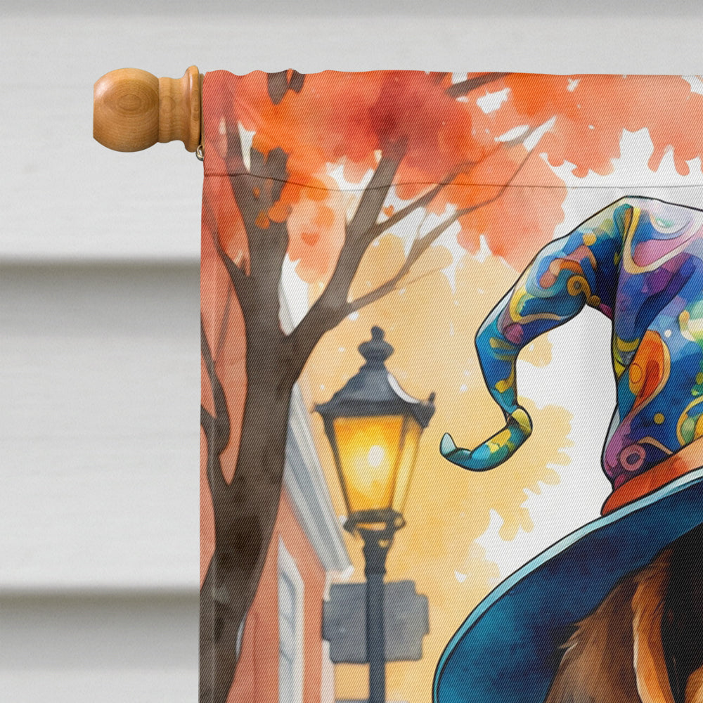 Beagle Halloween Trick or Treat House Flag
