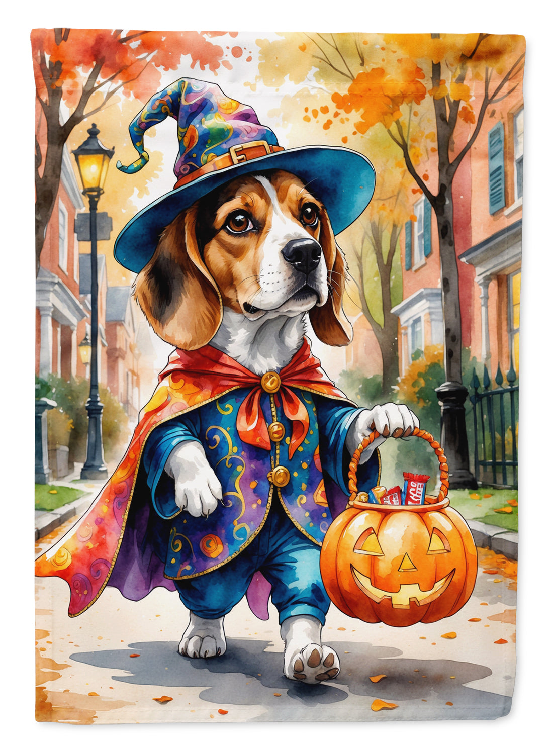Buy this Beagle Halloween Trick or Treat Garden Flag