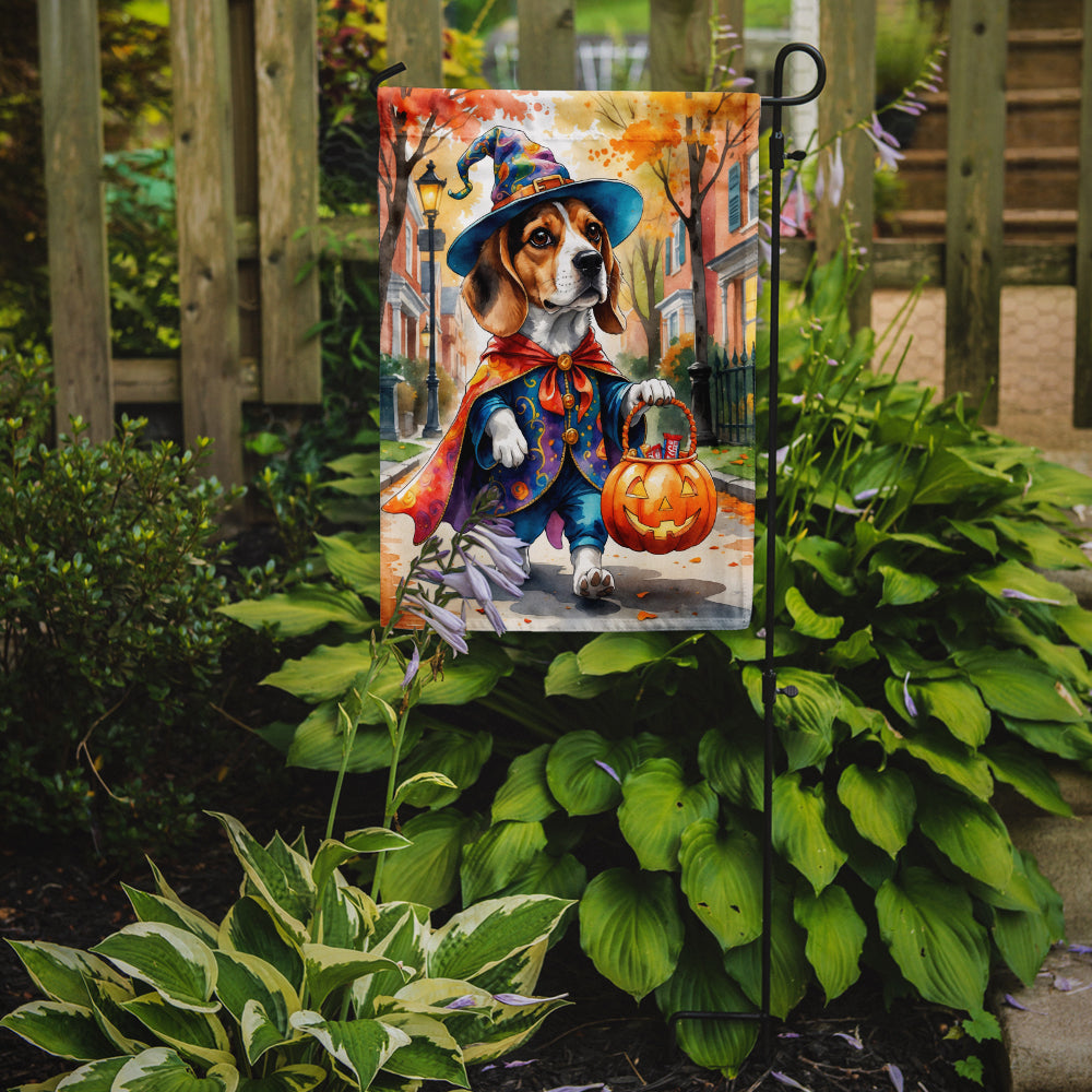Beagle Halloween Trick or Treat Garden Flag