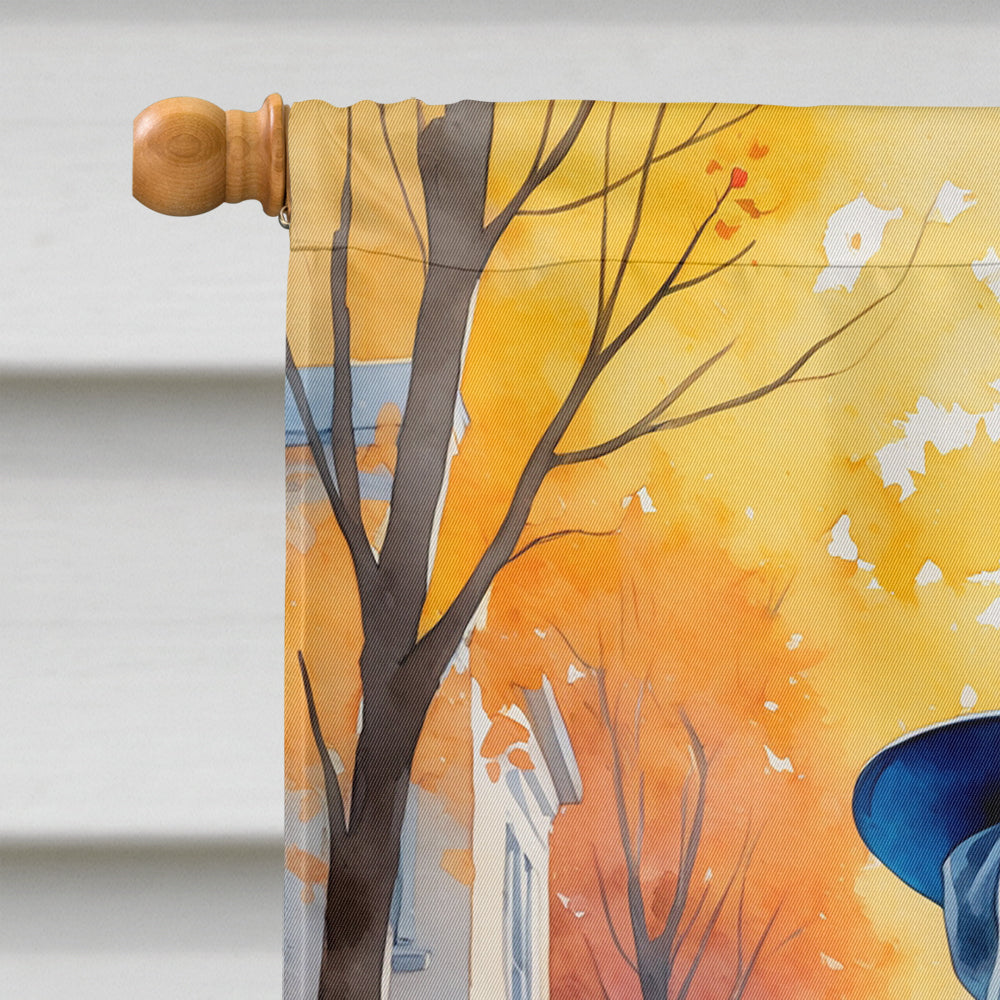 White Boxer Halloween Trick or Treat House Flag