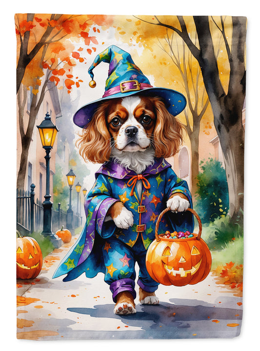 Buy this Cavalier Spaniel Halloween Trick or Treat House Flag