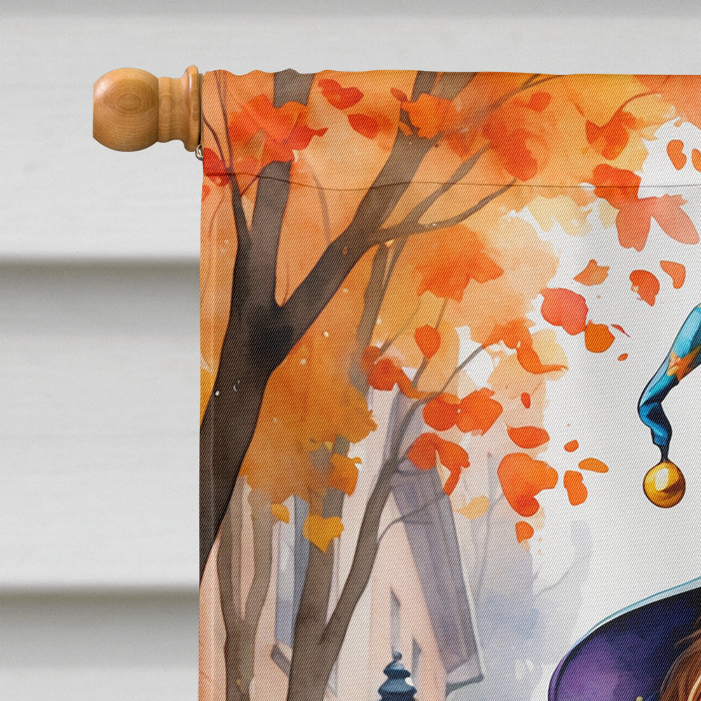 Cavalier Spaniel Halloween Trick or Treat House Flag