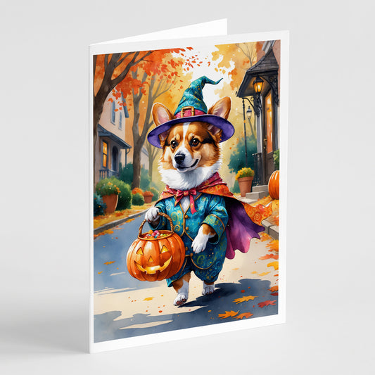 Buy this Corgi Halloween Trickor Treat Greeting Cards Pack of 8