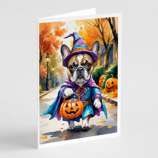 Buy this French Bulldog Halloween Trick or Treat Greeting Cards Pack of 8