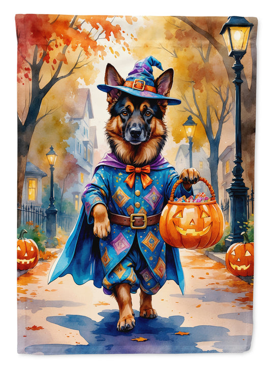 Buy this German Shepherd Halloween Trick or Treat Garden Flag