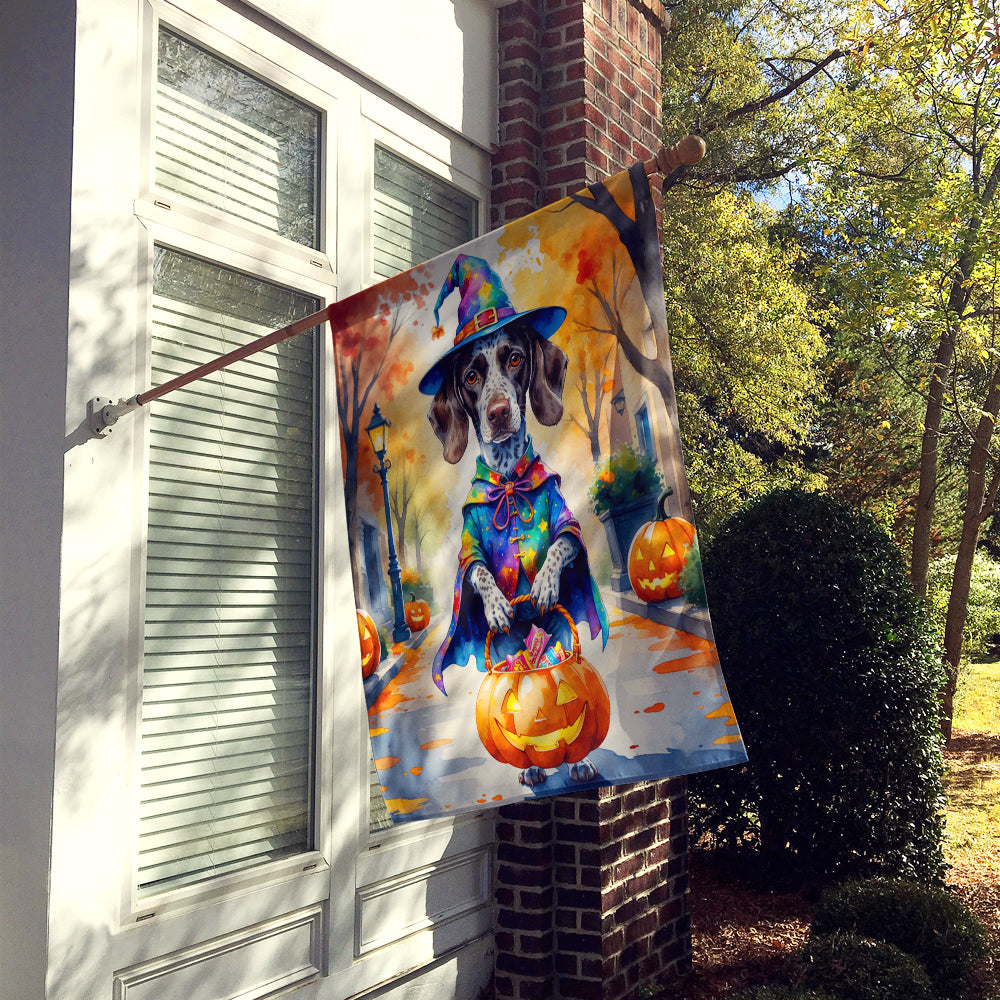 German Shorthaired Pointer Halloween Trick or Treat House Flag