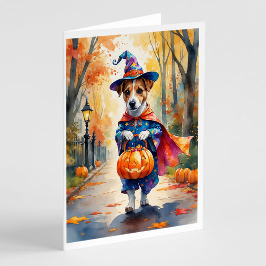Buy this Jack Russell Terrier Halloween Trick or Treat Greeting Cards Pack of 8