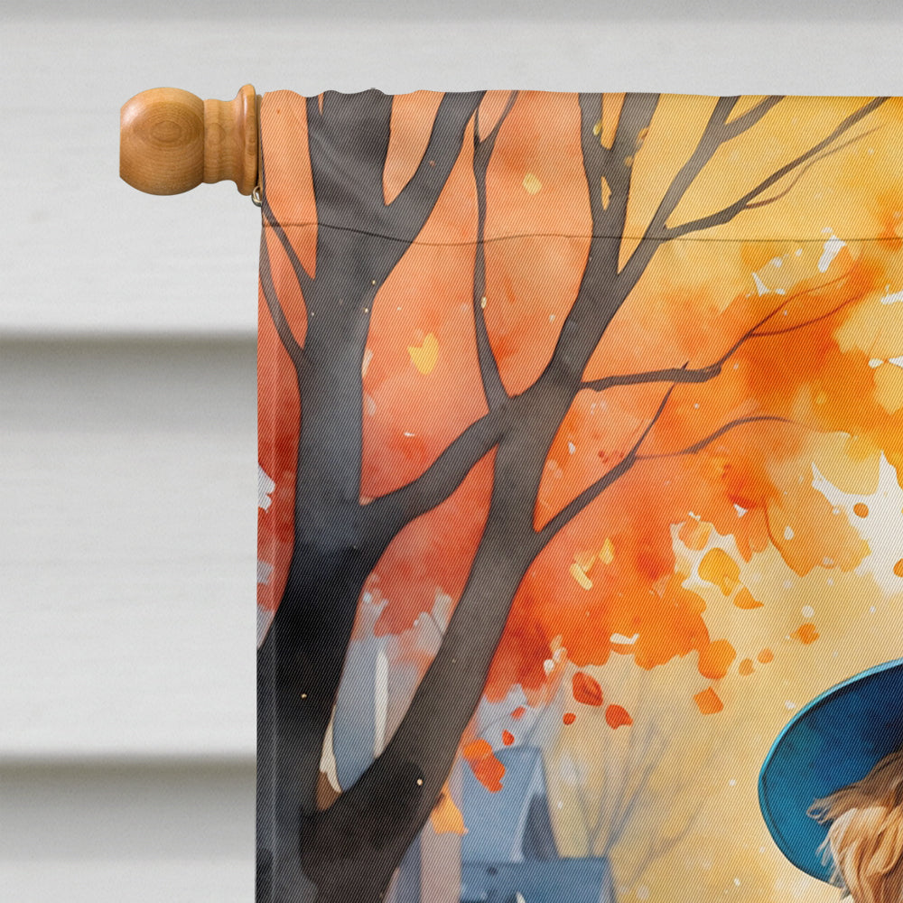 Labradoodle Halloween Trick or Treat House Flag