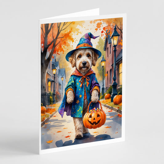 Buy this Labradoodle Halloween Trick or Treat Greeting Cards Pack of 8