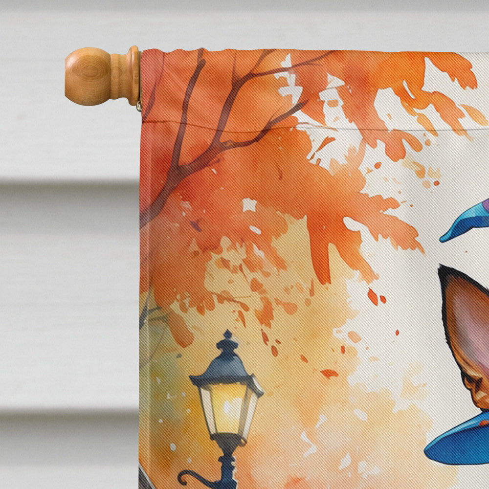 Miniature Pinscher Halloween Trick or Treat House Flag