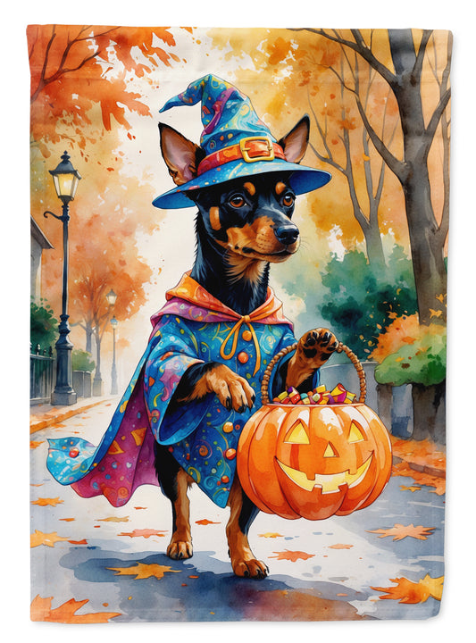Buy this Miniature Pinscher Halloween Trick or Treat Garden Flag