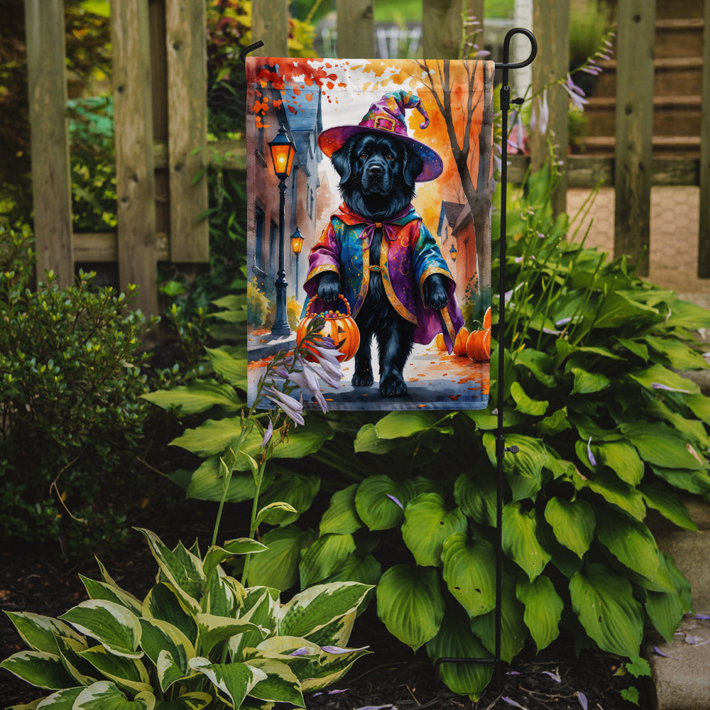 Newfoundland Halloween Trick or Treat Garden Flag