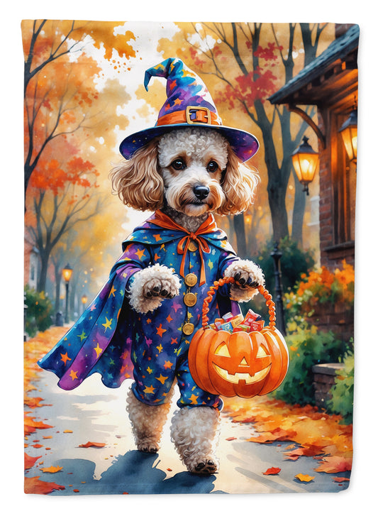 Buy this Poodle Halloween Trick or Treat Garden Flag
