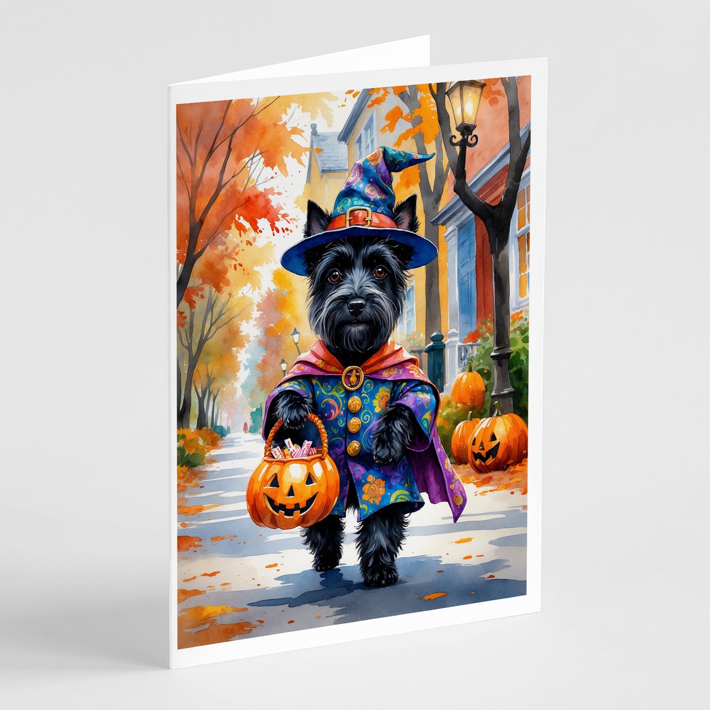 Buy this Scottish Terrier Halloween Trick or Treat Greeting Cards Pack of 8