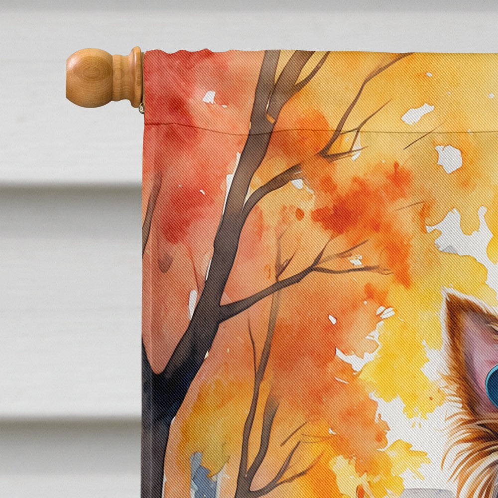 Yorkshire Terrier Yorkie Halloween Trick or Treat House Flag
