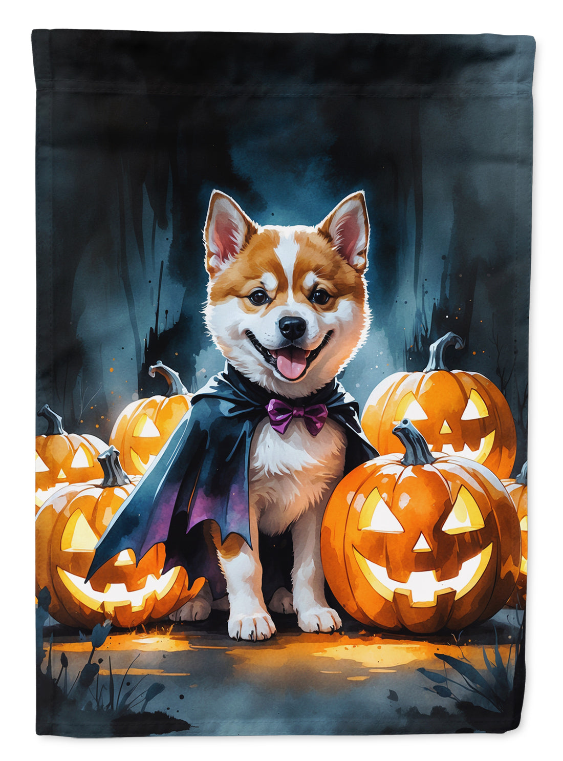 Buy this Akita Puppy Halloween House Flag