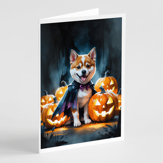 Buy this Akita Puppy Halloween Greeting Cards Pack of 8