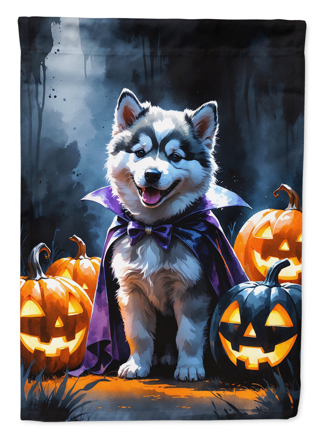 Buy this Alaskan Malamute Puppy Halloween Garden Flag