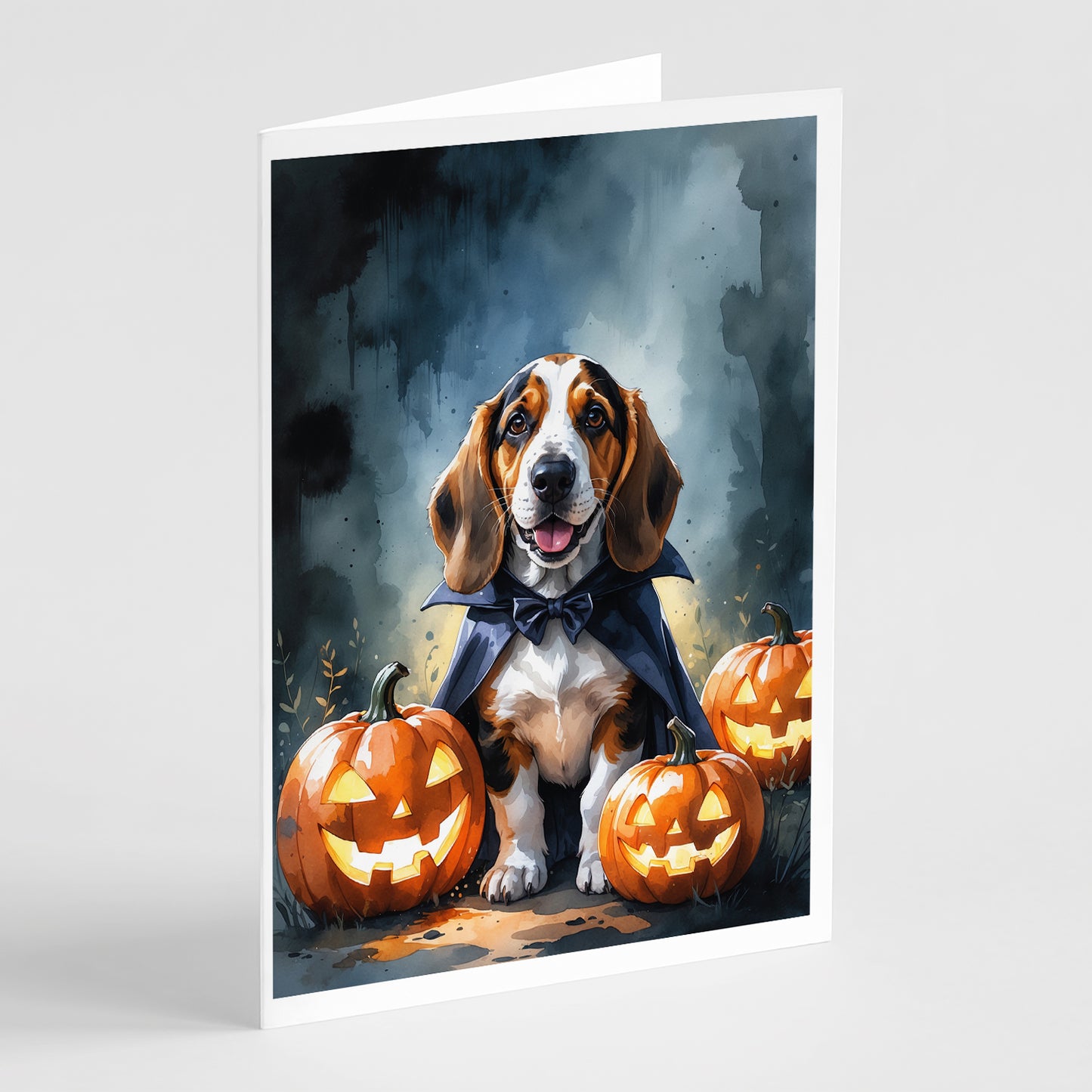 Buy this Basset Hound Puppy Halloween Greeting Cards Pack of 8