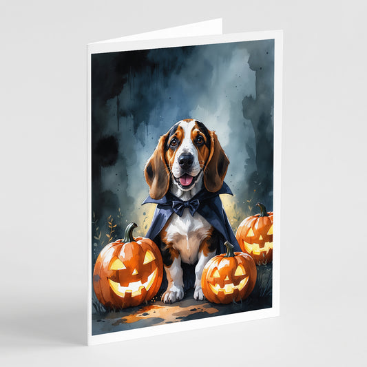 Buy this Basset Hound Puppy Halloween Greeting Cards Pack of 8