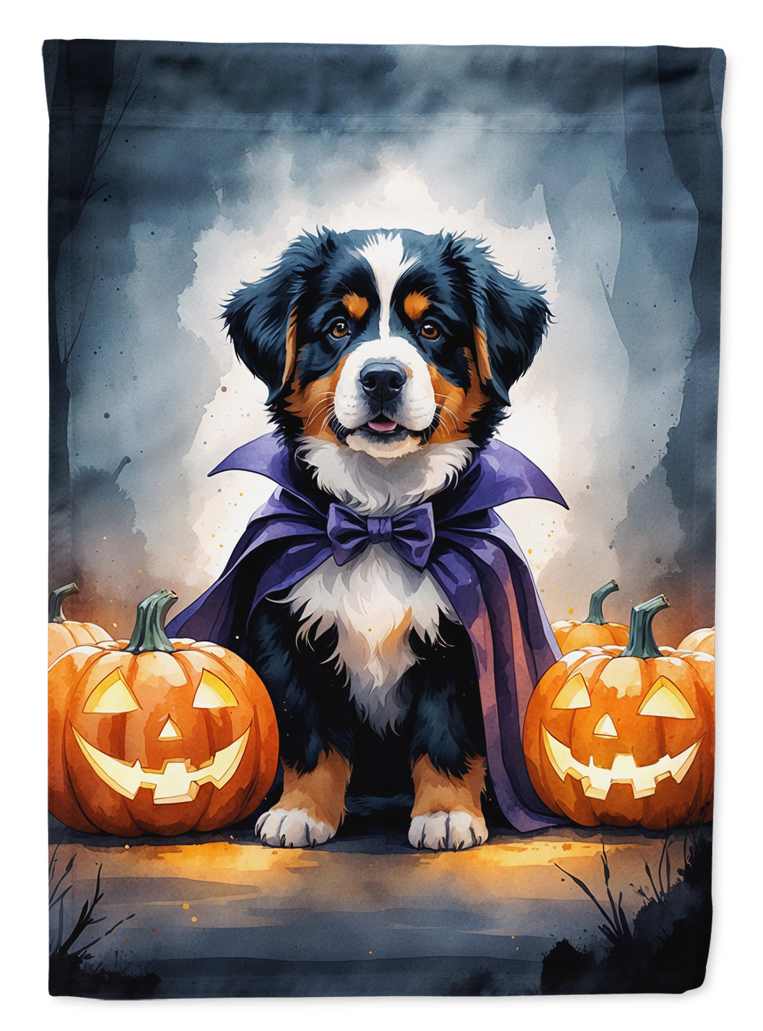 Buy this Bernese Mountain Dog Puppy Halloween House Flag