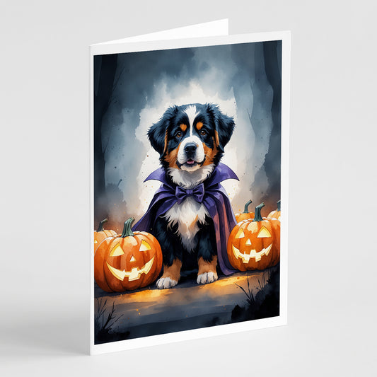 Buy this Bernese Mountain Dog Puppy Halloween Greeting Cards Pack of 8