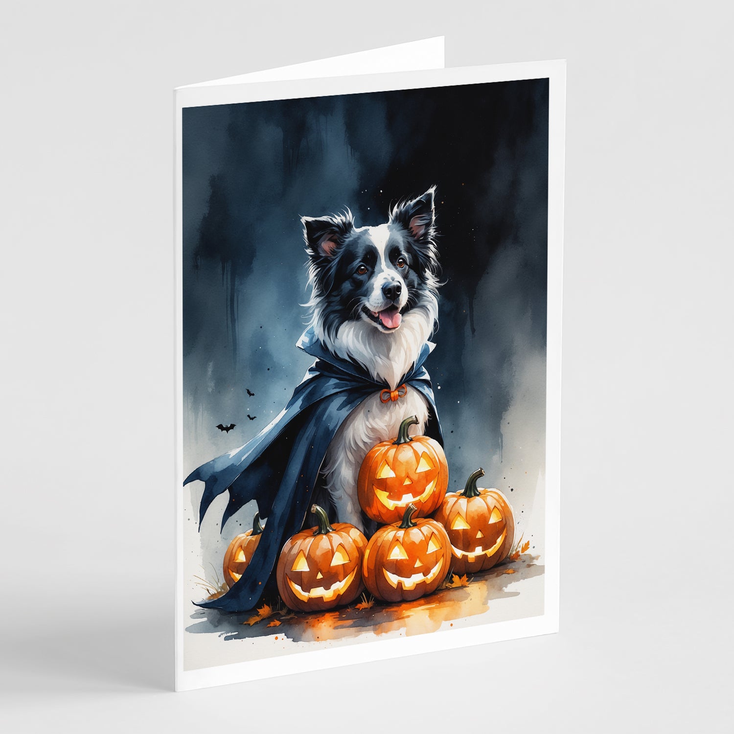 Buy this Border Collie Puppy Halloween Greeting Cards Pack of 8