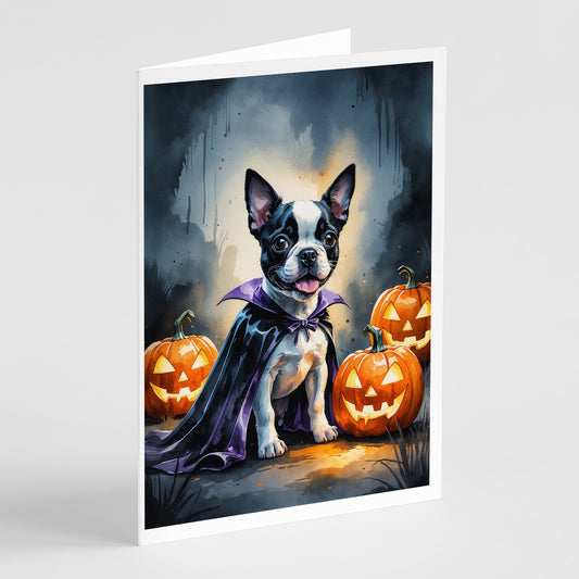 Buy this Boston Terrier Puppy Halloween Greeting Cards Pack of 8