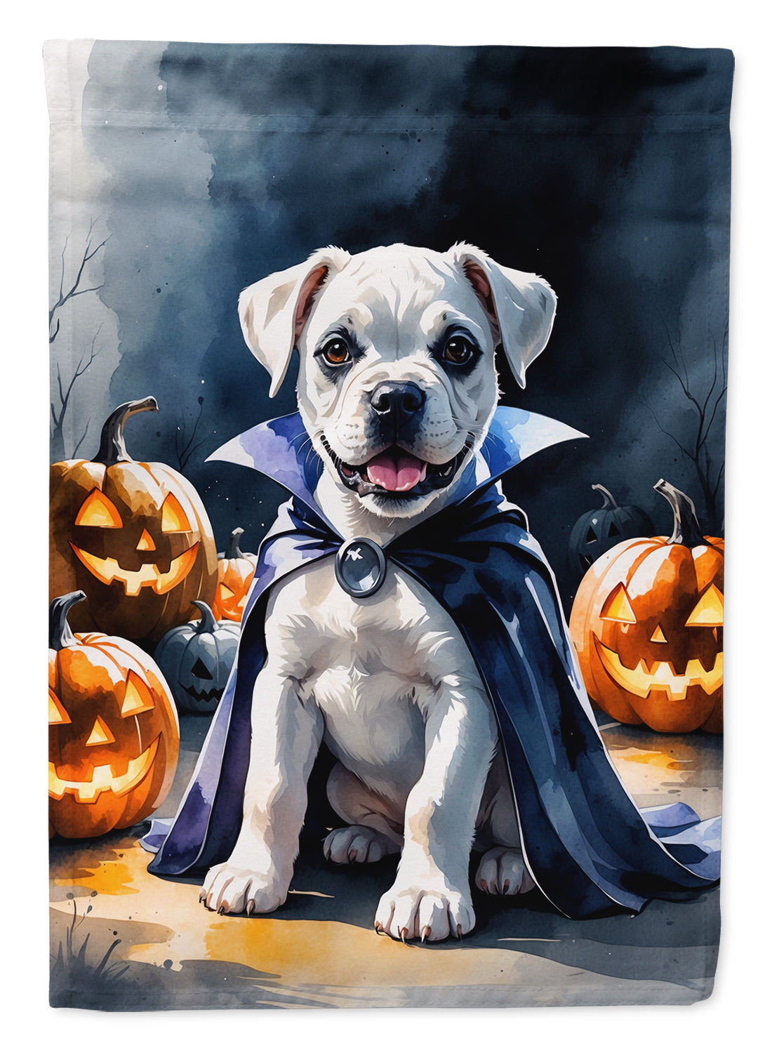 Buy this White Boxer Puppy Halloween House Flag