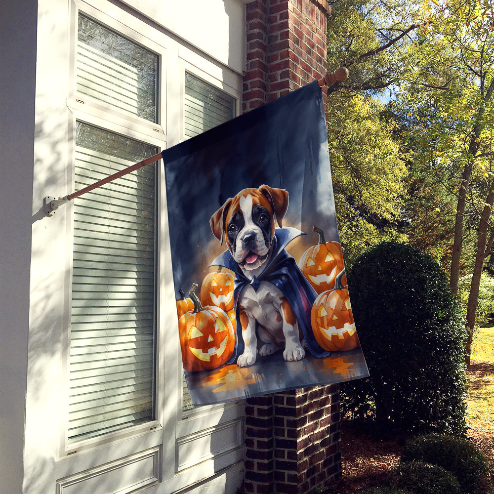 Boxer Puppy Halloween House Flag