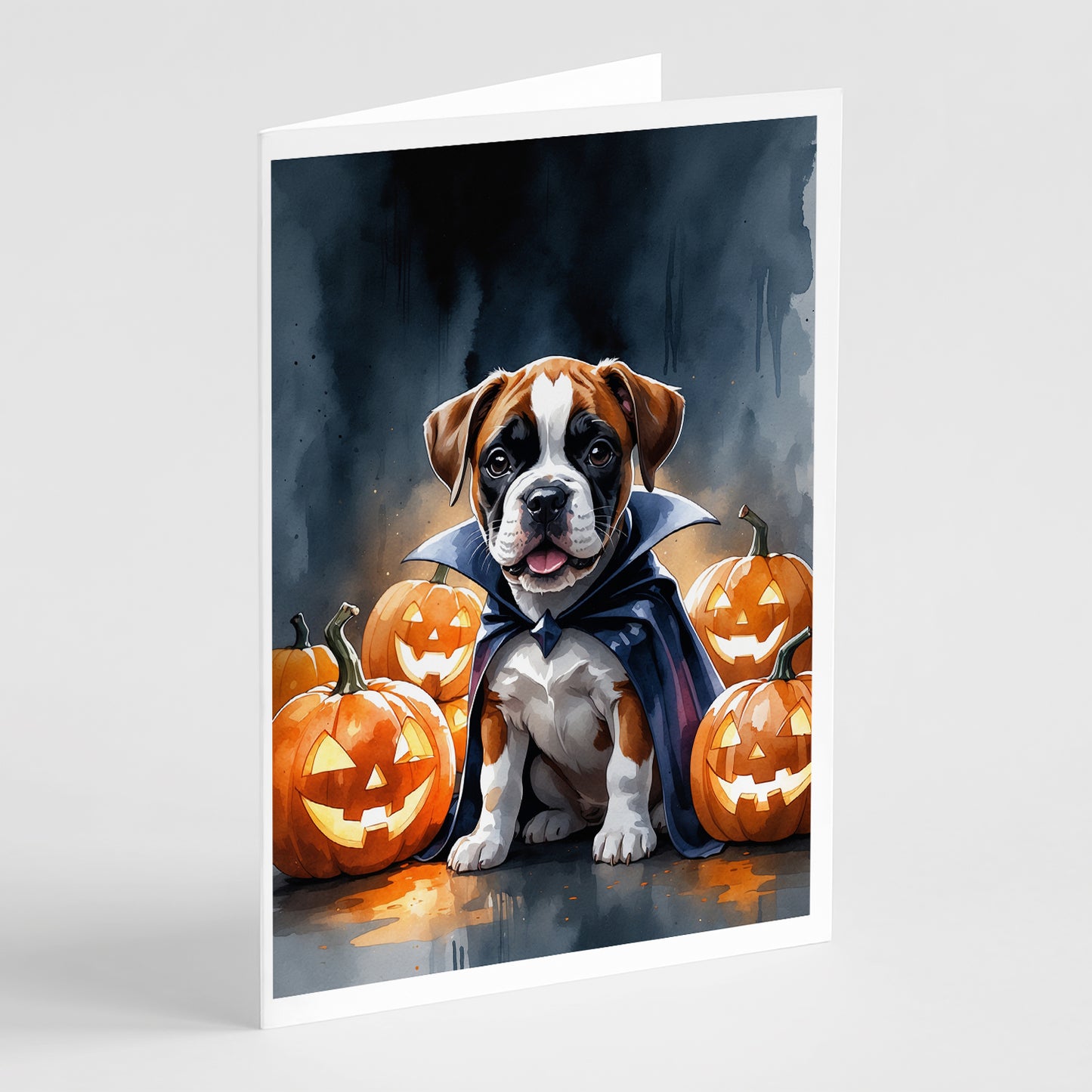 Buy this Boxer Puppy Halloween Greeting Cards Pack of 8