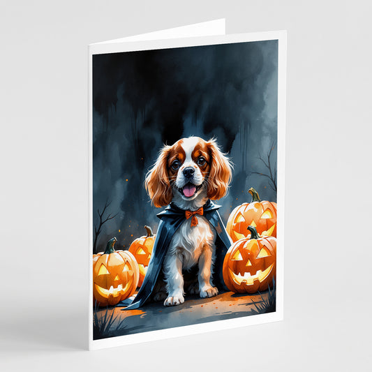 Buy this Cavalier Spaniel Puppy Halloween Greeting Cards Pack of 8