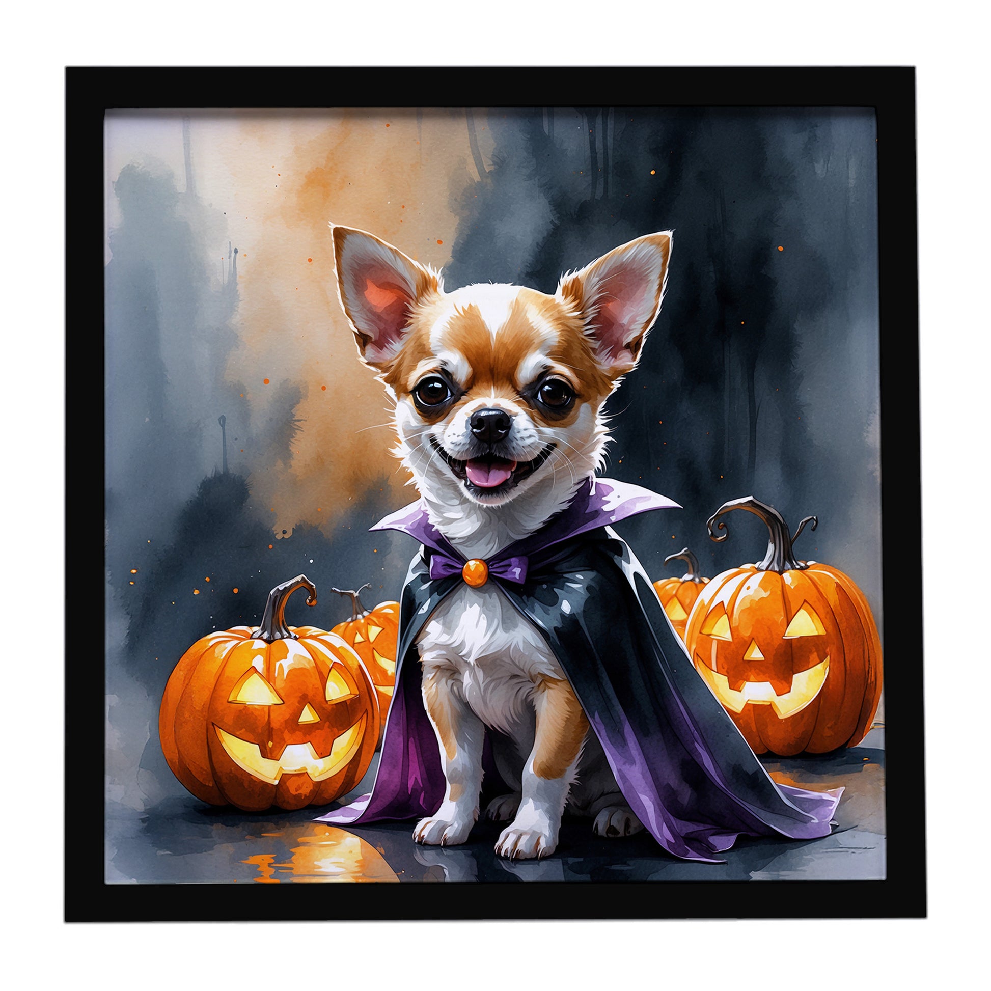Buy this Chihuahua Puppy Halloween Framed Metal Print