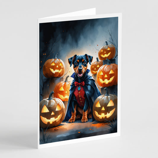 Buy this Doberman Pinscher Puppy Halloween Greeting Cards Pack of 8
