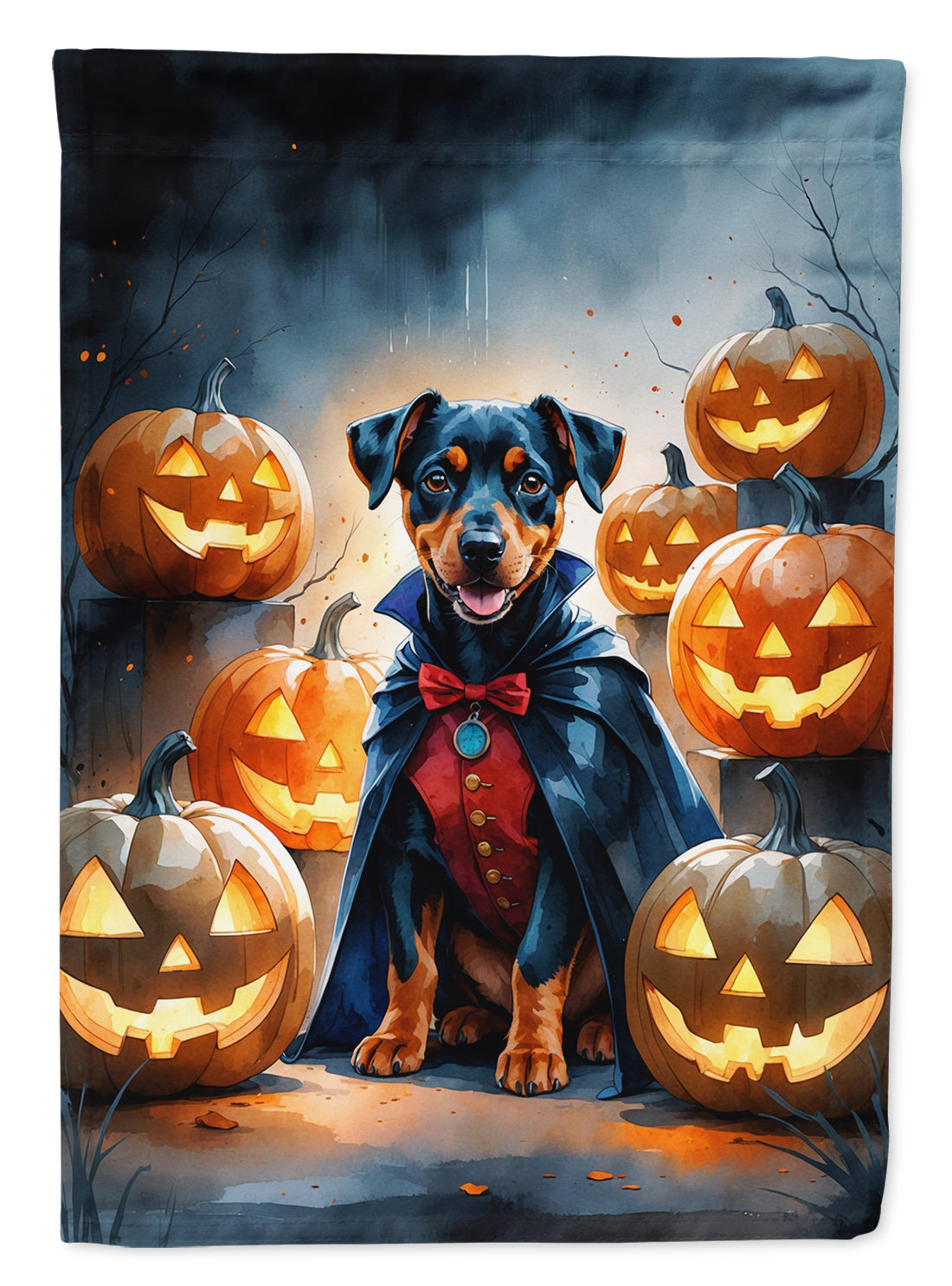 Buy this Doberman Pinscher Puppy Halloween Garden Flag