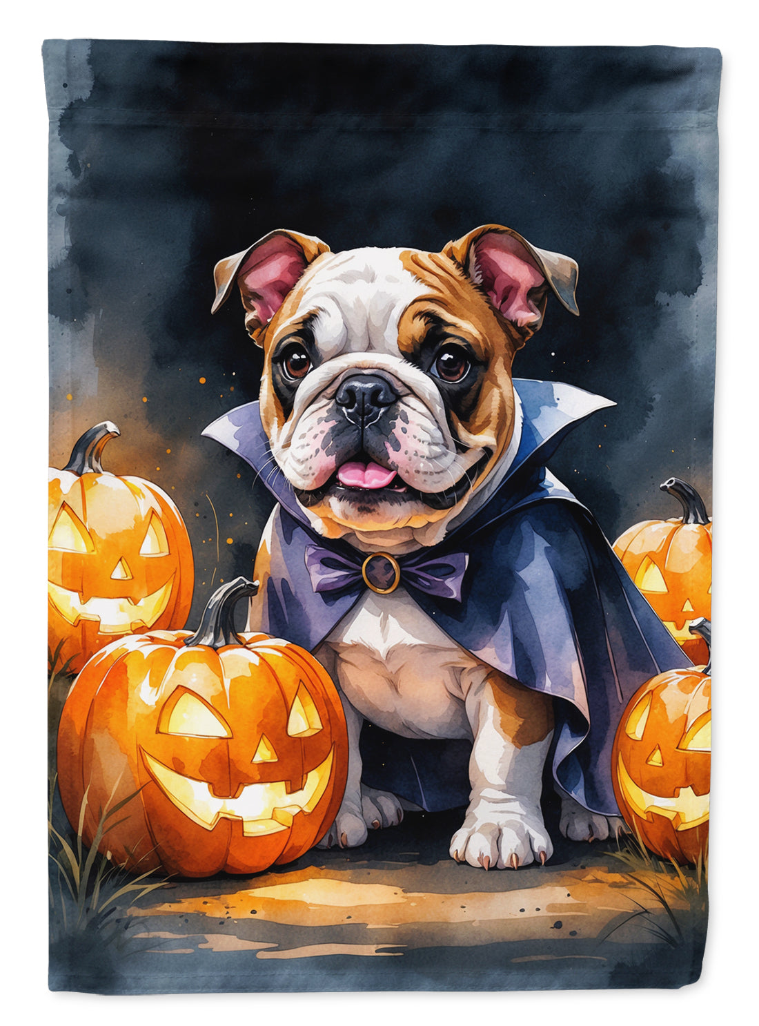 Buy this English Bulldog Puppy Halloween House Flag
