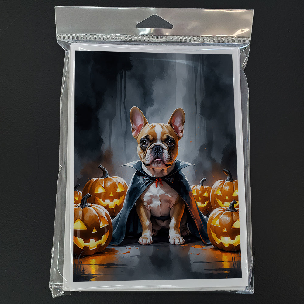 French Bulldog Puppy Halloween Greeting Cards Pack of 8