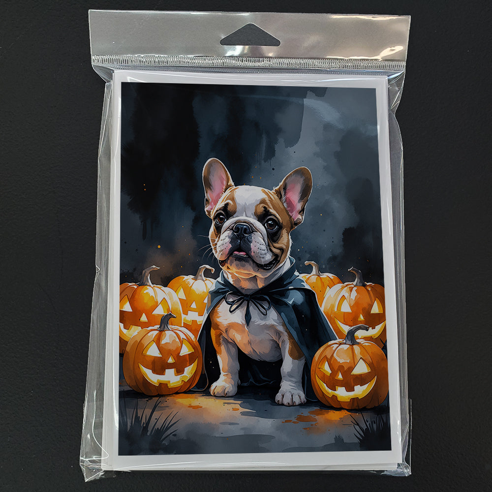 French Bulldog Puppy Halloween Greeting Cards Pack of 8