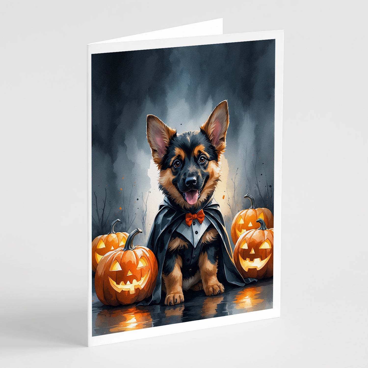Buy this German Shepherd Puppy Halloween Greeting Cards Pack of 8