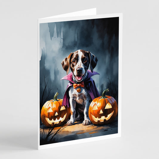 Buy this German Shorthaired Pointer Puppy Halloween Greeting Cards Pack of 8