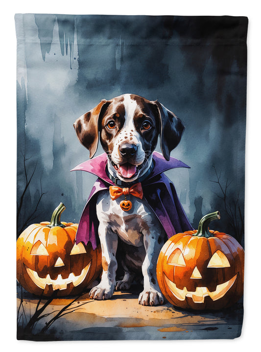 Buy this German Shorthaired Pointer Puppy Halloween Garden Flag