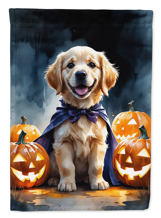 Buy this Golden Retriever Puppy Halloween House Flag