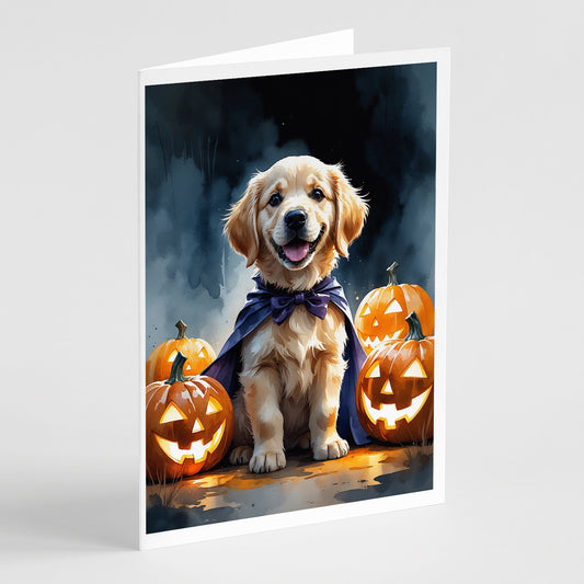 Buy this Golden Retriever Puppy Halloween Greeting Cards Pack of 8