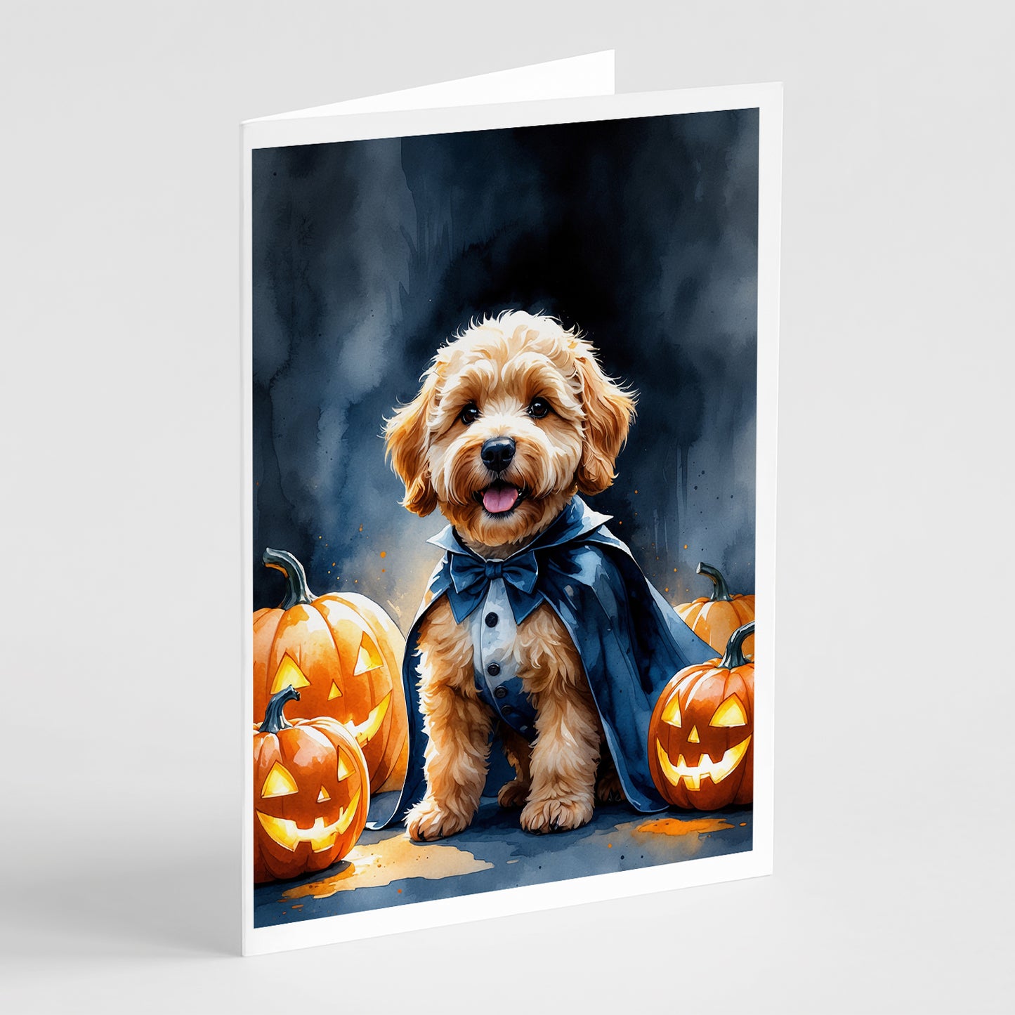 Buy this Goldendoodle Puppy Halloween Greeting Cards Pack of 8